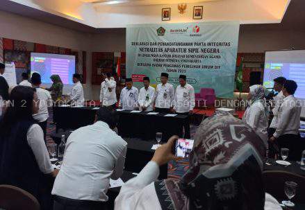 MAN 2 Yogyakarta menandatangani Pakta Integritas Netralitas ASN