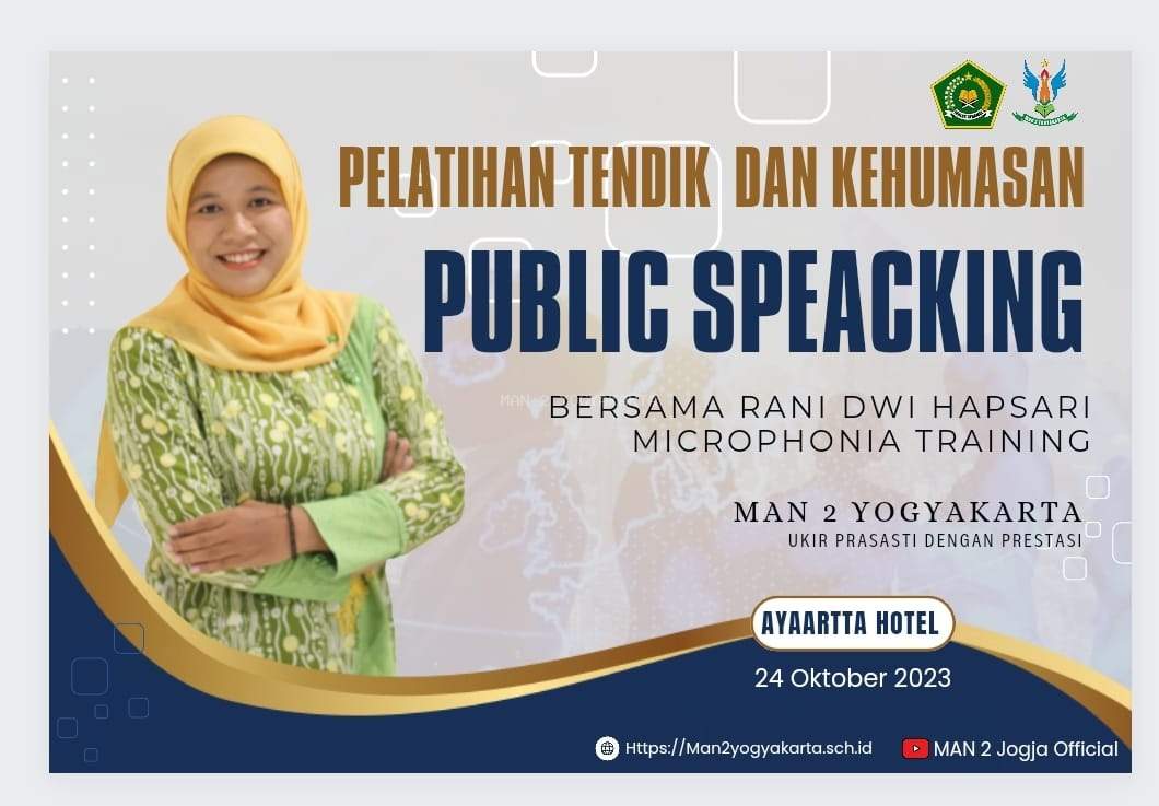 Tendik dan Kehumasan MAN 2 Yogyakarta Ikuti Pelatihan Public Speaking