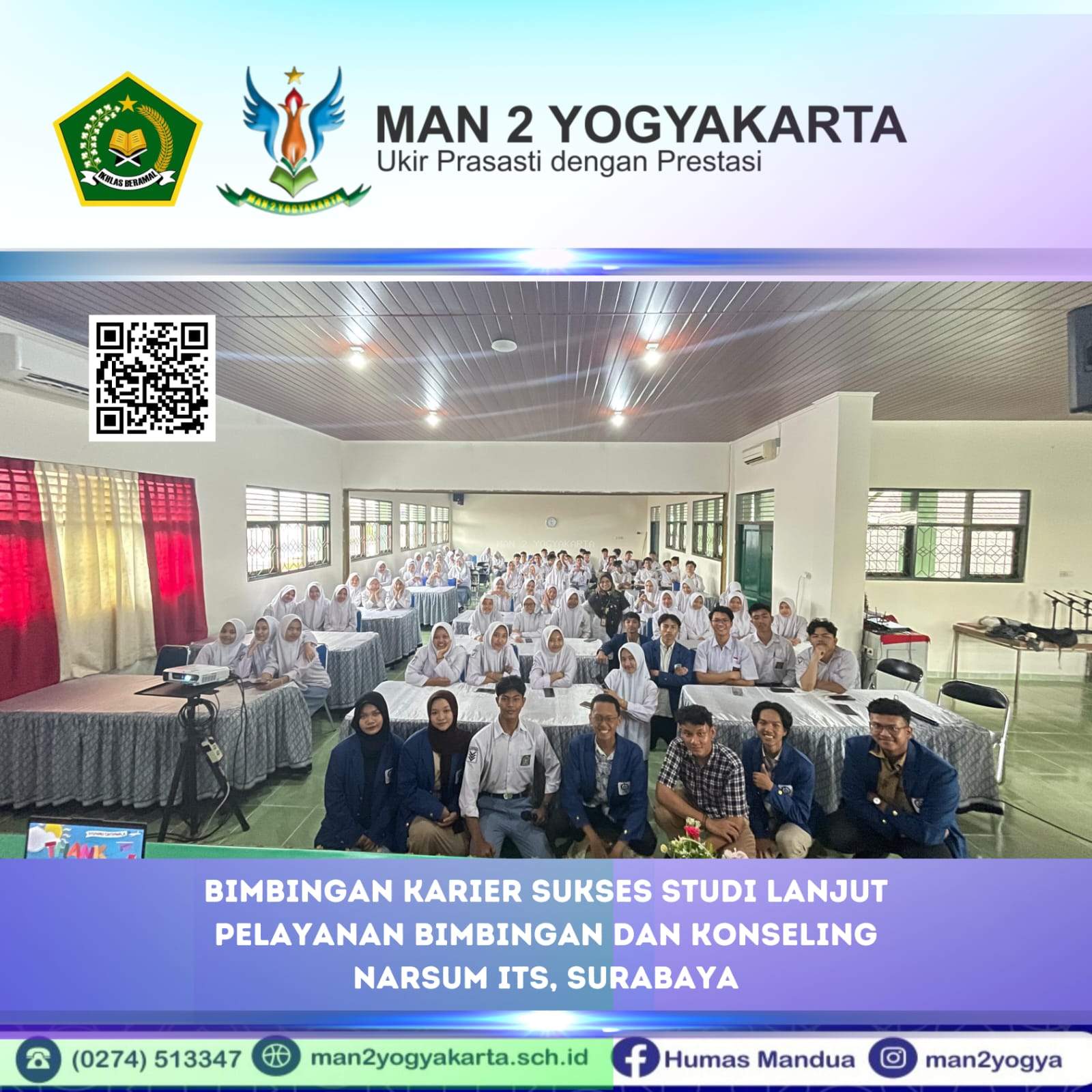 Gandeng ITS, BK MAN 2 Yogyakarta Berikan Pelayanan Bimbingan Karier Sukses Studi Lanjut