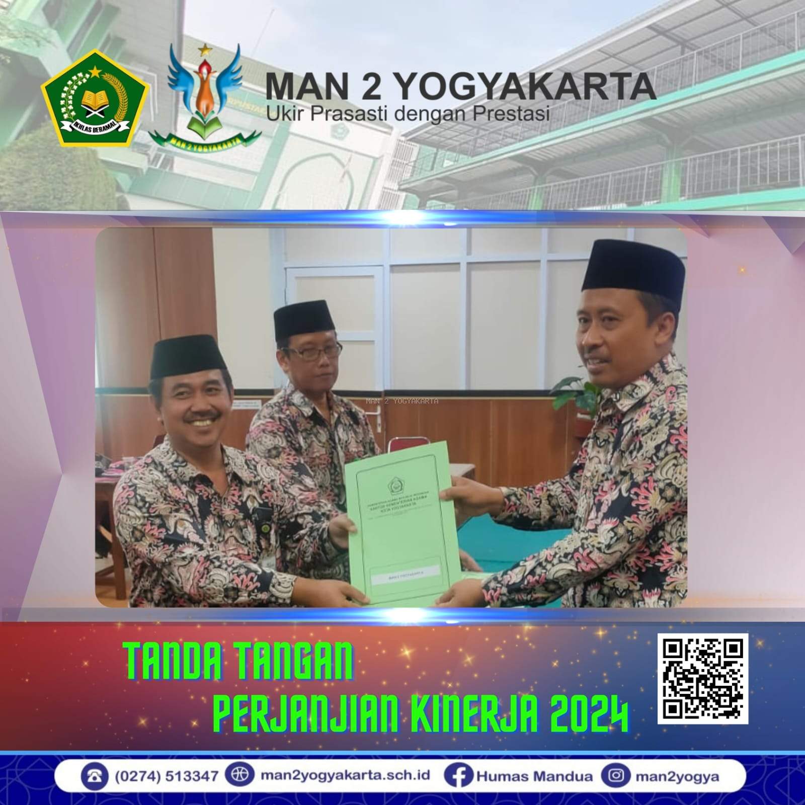 MAN 2 Yogyakarta Menandatangani Perjanjian Kerja Tahun 2024