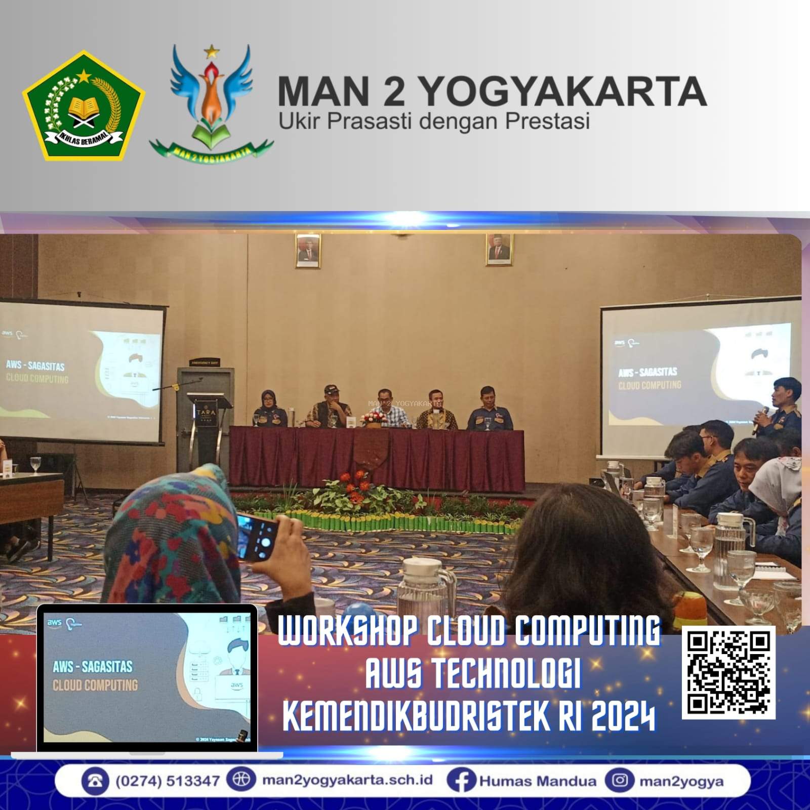 Kepala Unit Teknologi Informasi Ikuti Workshop Cloud Computing AWS Technologi dan Gerakan Sekolah Seahat (GSS-KSS) Kemendikburistek 2024