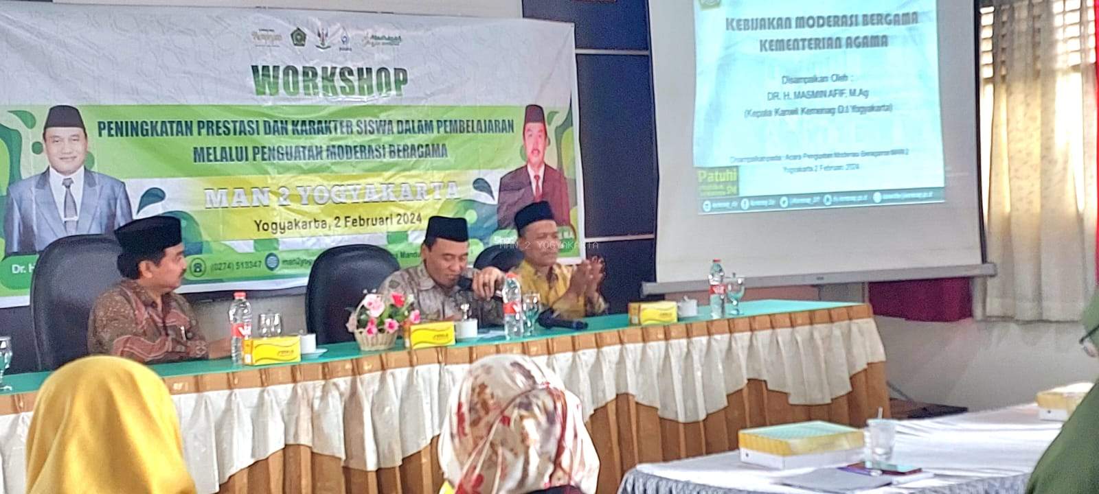 Kakanwil Kemenag DIY sebagai Narsum Workshop Penguatan Moderasi Beragama MAN 2 Yogyakarta