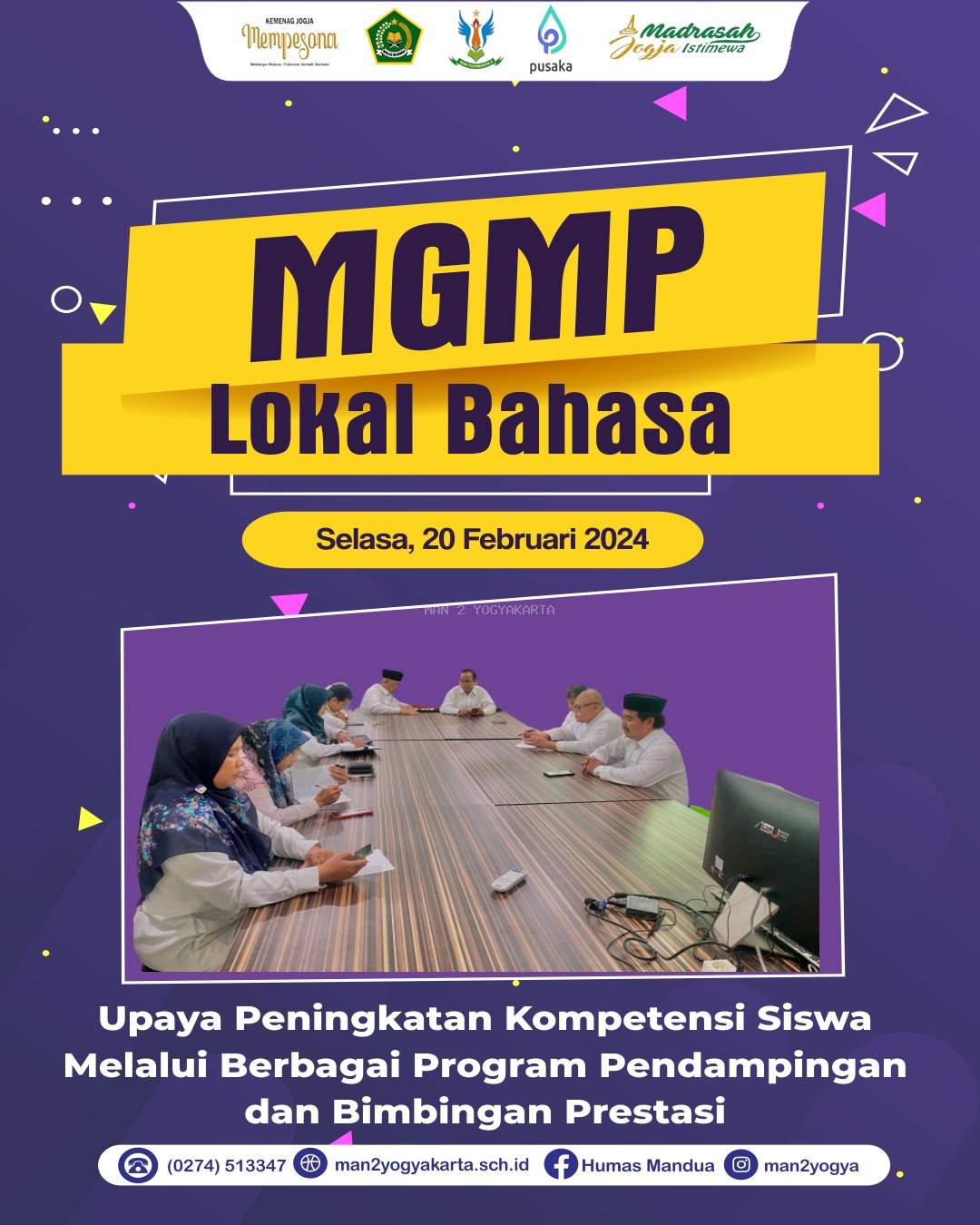 Sinergitas MGMP Lokal Bahasa MAN 2 Yogyakarta 
