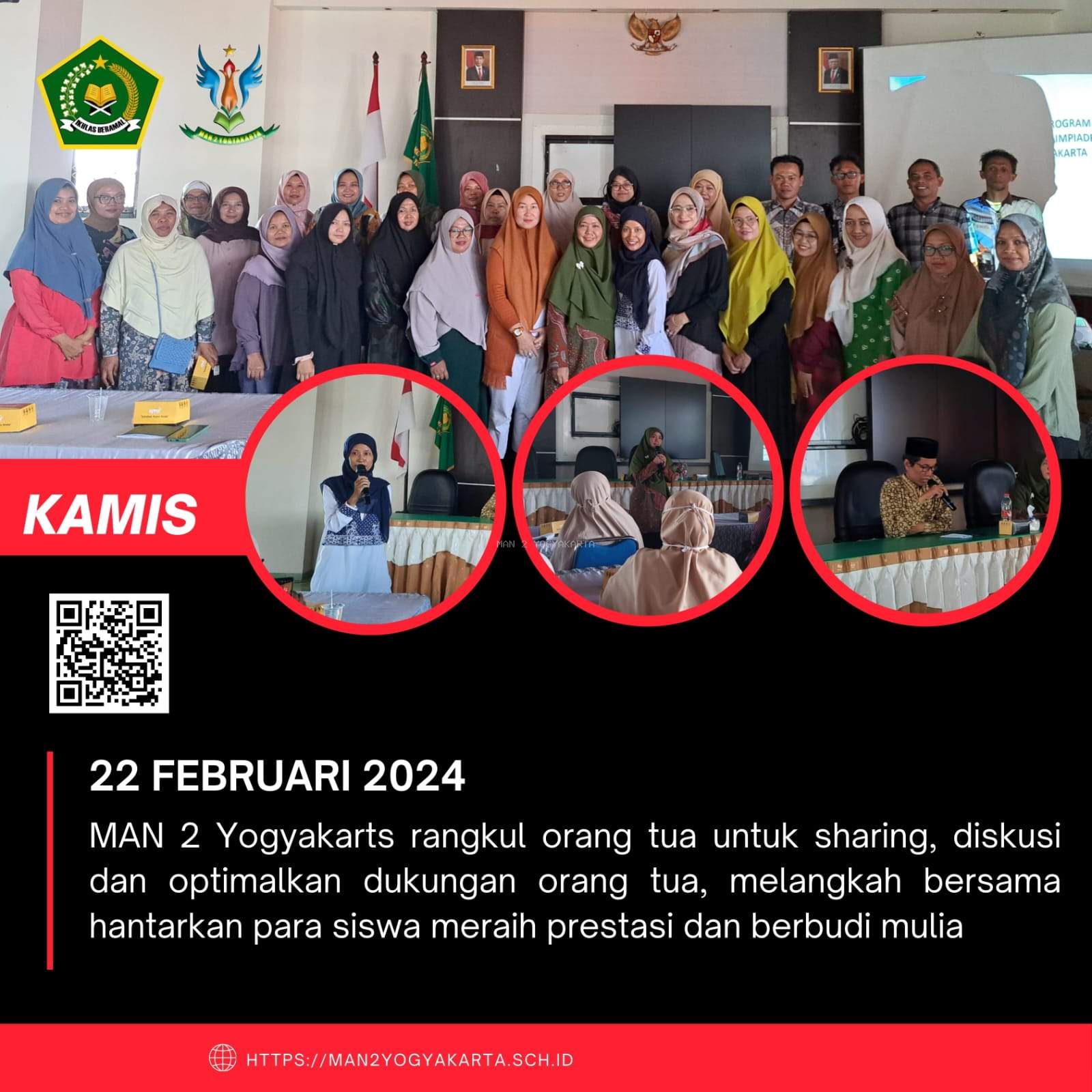 MAN 2 Yogyakarta Rangkul Orang Tua untuk Berlari Raih Prestasi