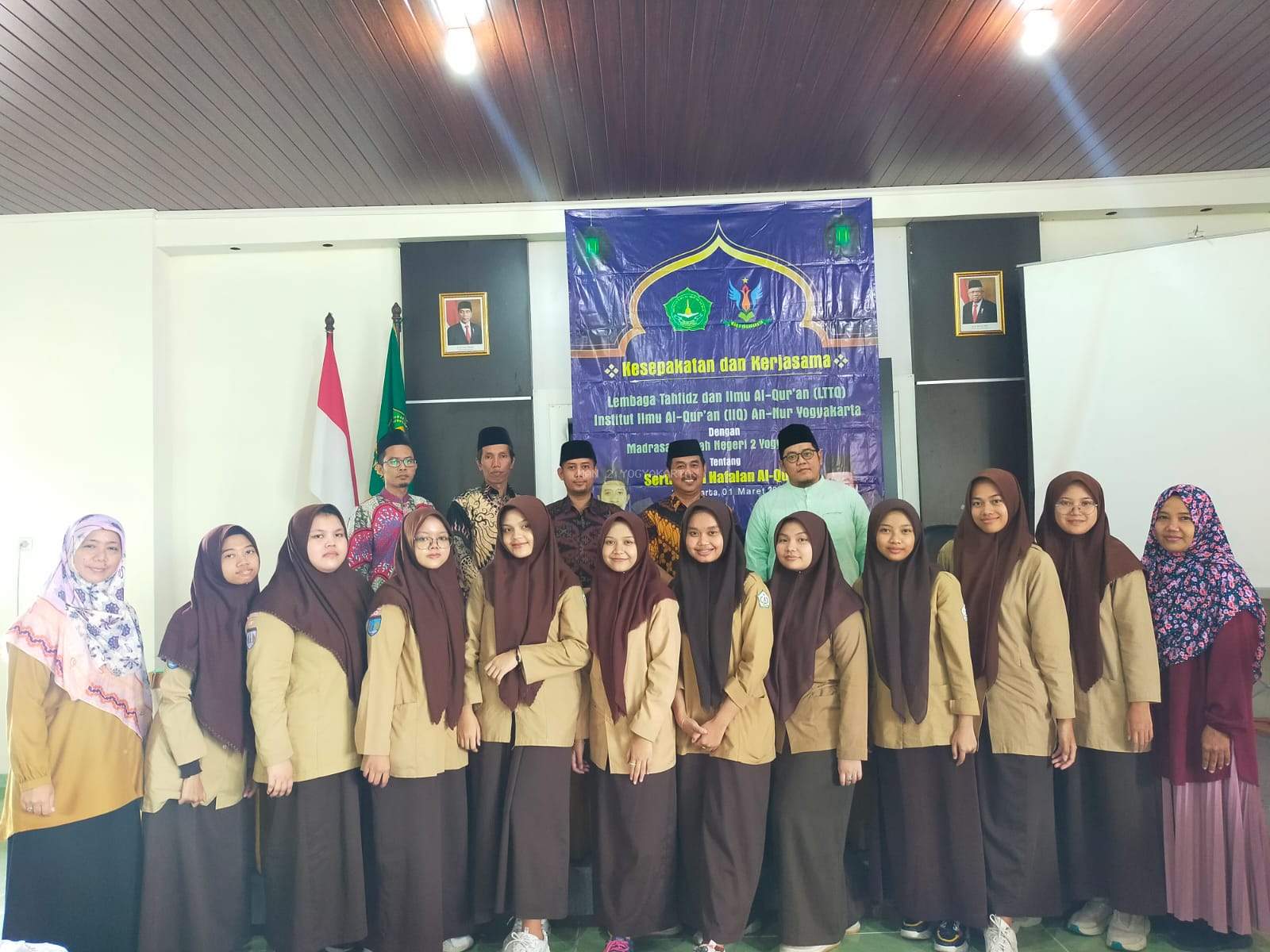 Kesepakatan dan kerjasama tentang sertifikasi hafalan Al-Qur'an dengan lembaga Tahfidz dan Tahsin al-Qur’an IIQ An-Nur Yogyakarta