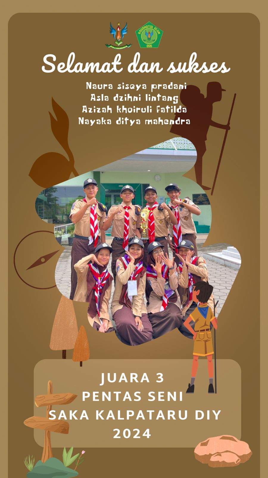 Pramuka MAN 2 Yogyakarta Juara 3 Pentas Seni Saka Kalpataru DIY 2024