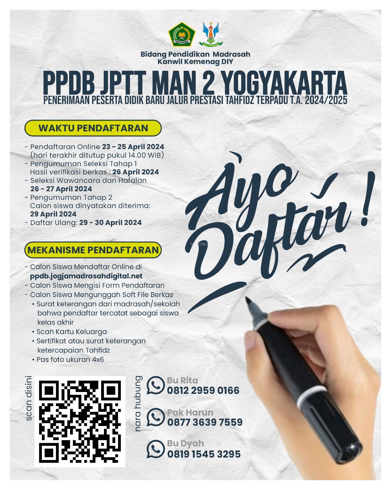 PPDB JPPT MAN 2 Yogyakarta