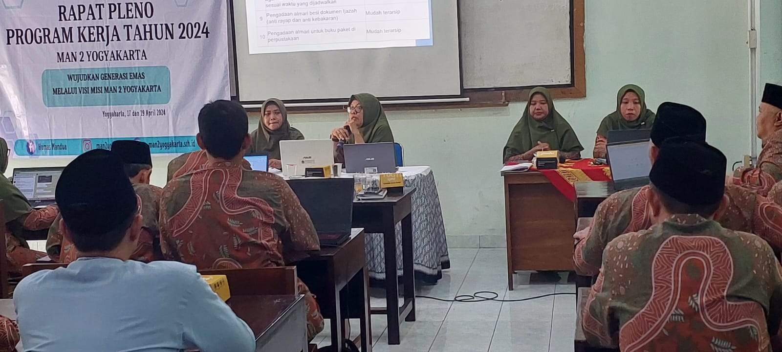 Dukungan Bidang Kerumah Tanggaan MAN 2 Yogyakarta Berpredikat ZI Menuju WBK - WBMM