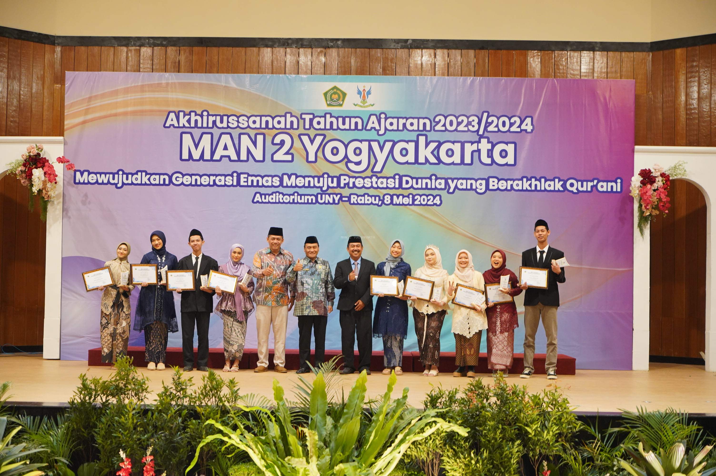 Apresiasi dan Penghargaan Kakanwil Atas Kerja Keras 200 Lebih Siswa Lulus MAN 2 Yogyakarta