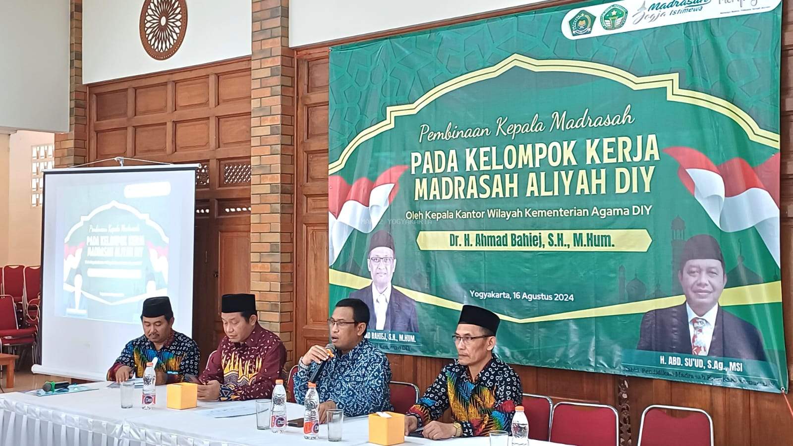 K2MA DIY Gelar Pembinaan Kepala Madrasah di Lingkungan Kanwil Kemenag DIY