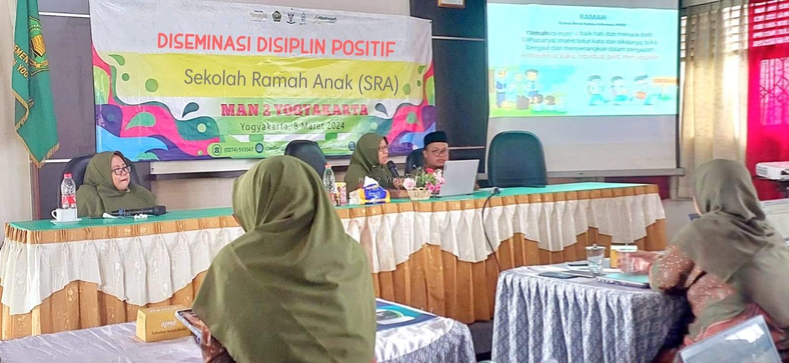 Bijak dan Amanah, MAN 2 Yogyakarta Adakan Diseminasi Disiplin Positif Satuan Pendidikan Ramah Anak (SRA)