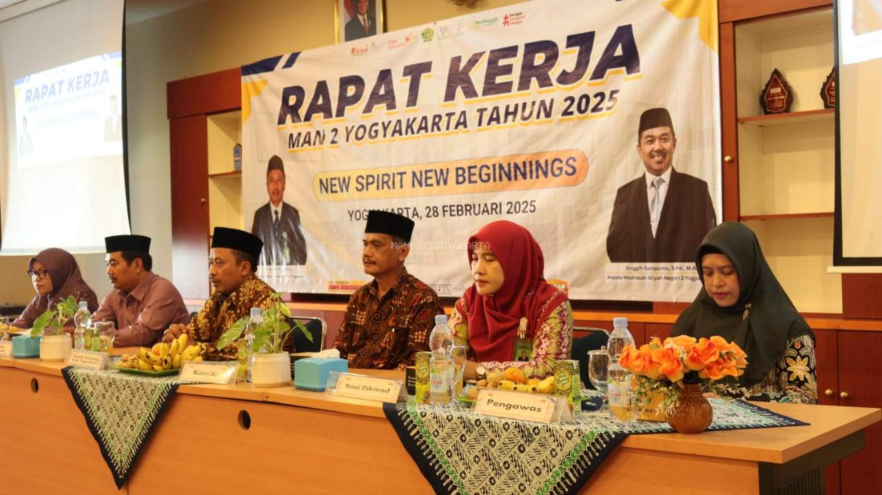 New Spirit New Beginning, MAN 2 Yogyakarta Gelar Rapat Kerja Tahun 2025