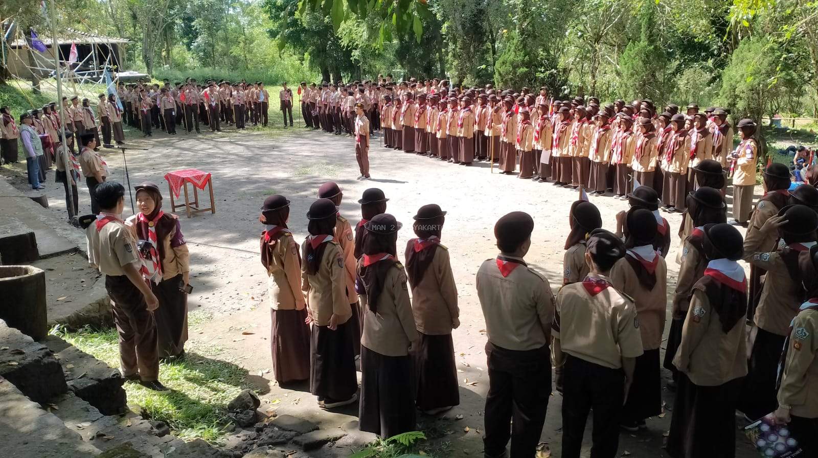 Sukses Giat Pramuka, MAN 2 Yogyakarta Fasilitasi dan Dampingi Kemah Prestasi Tahun 2025