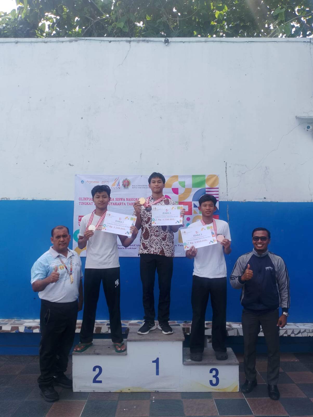 Aryansyah Nur Arsyad Raih Juara III O2SN Cabang Renang Tingkat Kota Yogyakarta