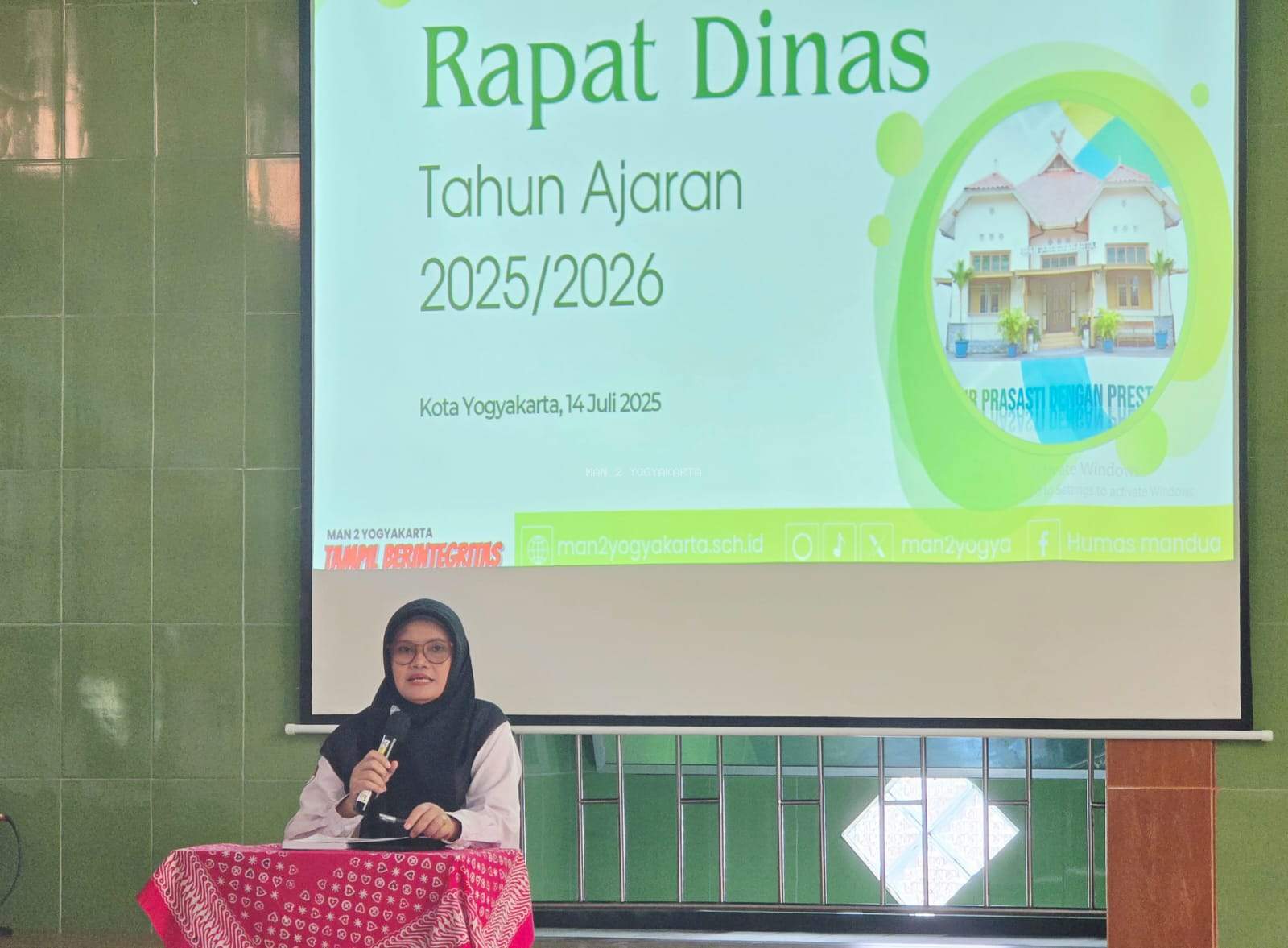 Rapat Dinas Perdana Tahun Ajaran Baru, Kepala MAN 2 Yogyakarta Tegaskan Pentingnya Sinergi dan Komitmen Menuju WBK dan KIPP