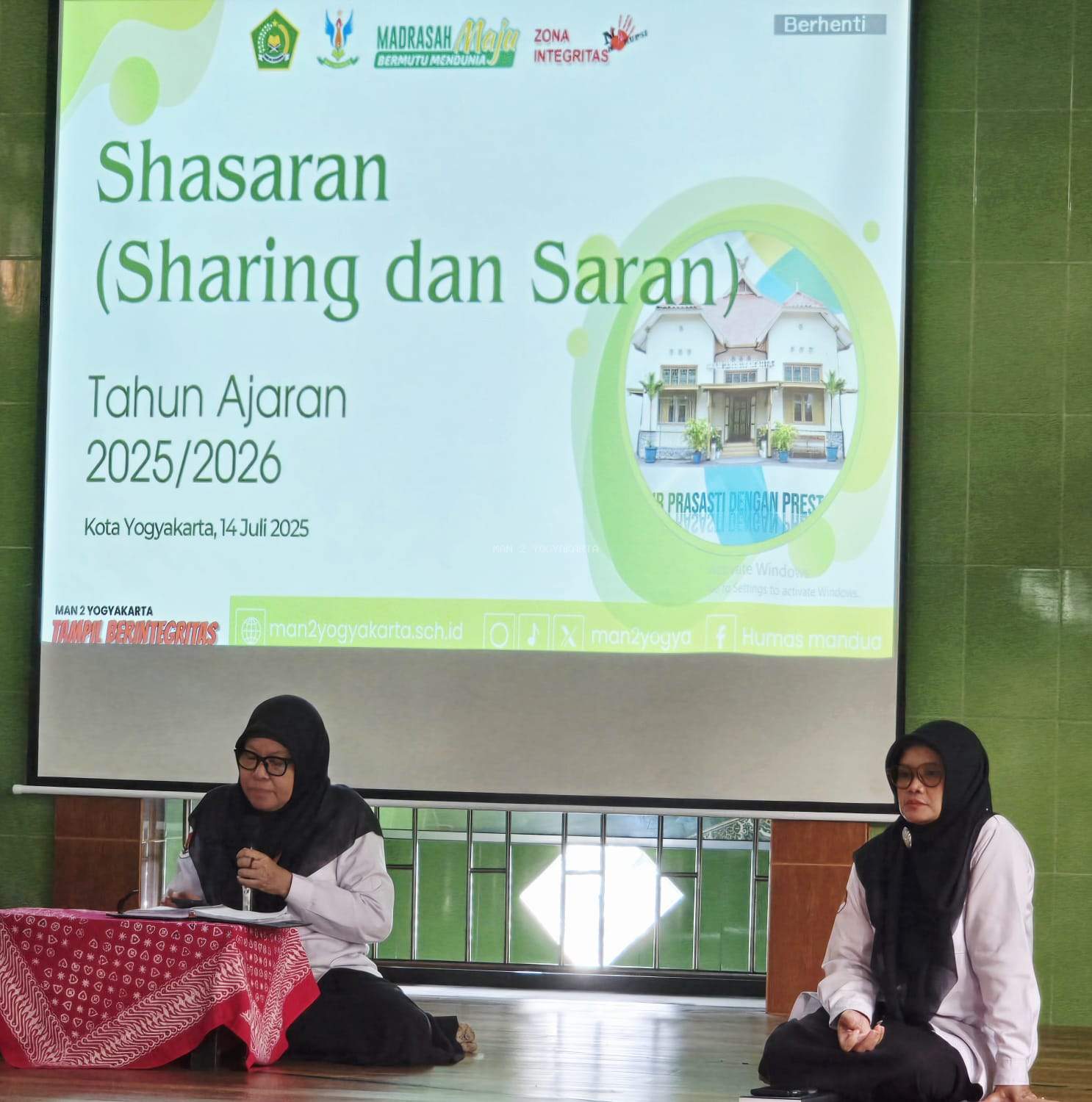“Shasaran” di MAN 2 Yogyakarta: Kolaborasi Ide, Sinergi Program, Menuju Madrasah Unggul dan Berdampak