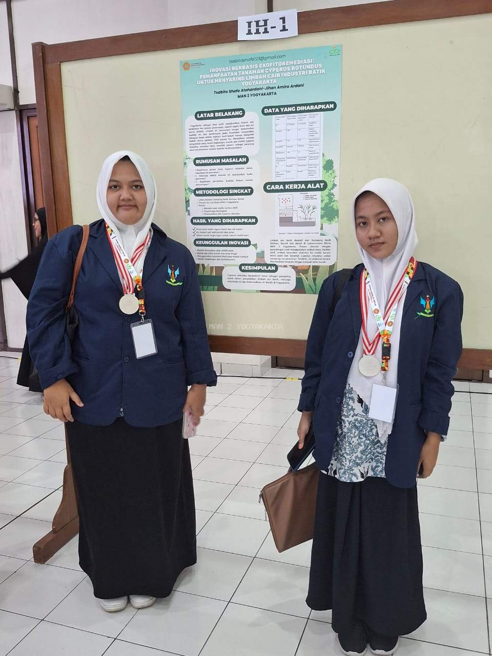 Tsabita dan Jihan Raih Juara 2 LPB DIY 2025: Inovasi Tanaman Lokal untuk Atasi Limbah Batik