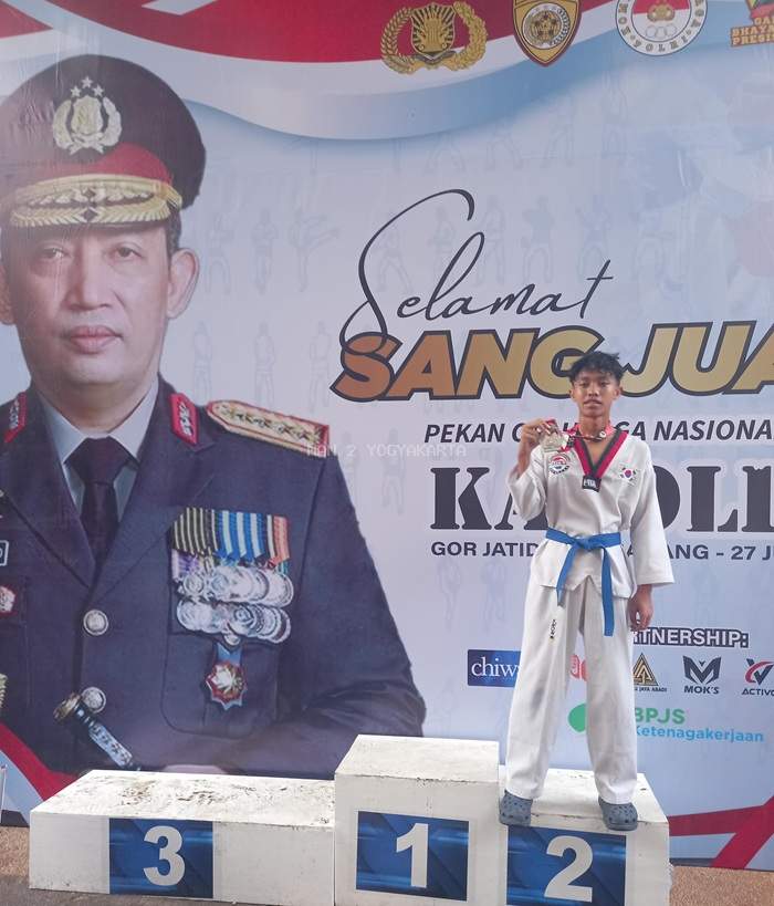 Darma Tsaqif Widyadana Raih Juara 2 Nasional Taekwondo di Ajang Kapolri Cup 6