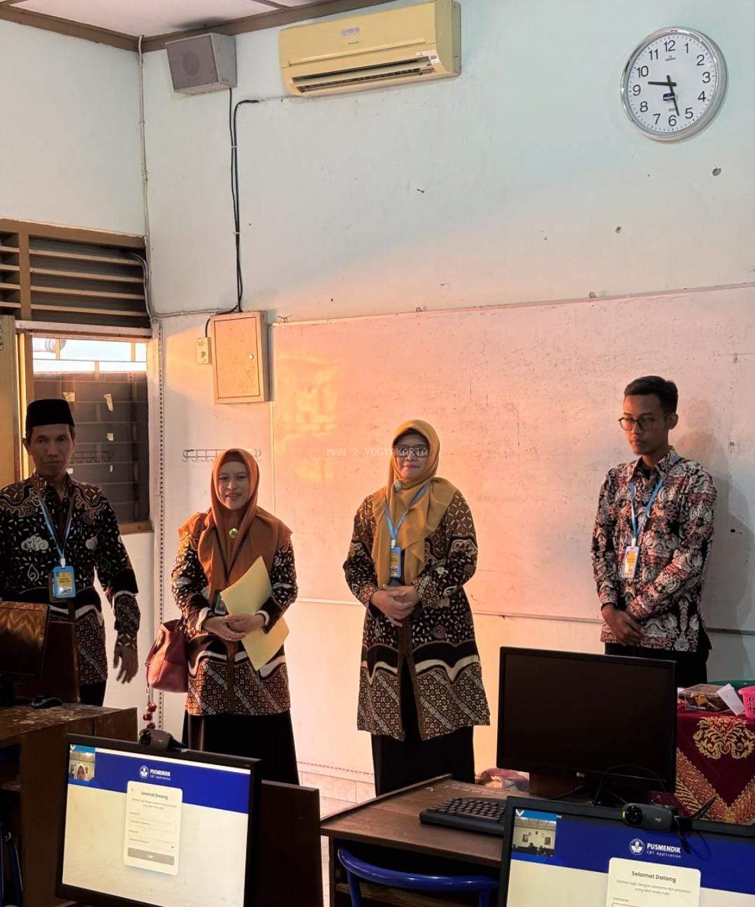 Pastikan Kelancaran, Pengawas Madrasah Lakukan Monitoring Pelaksanaan ANBK di MAN 2 Yogyakarta