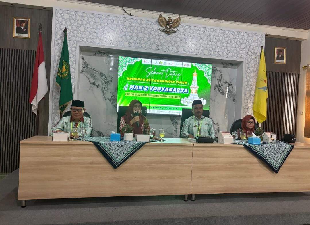 Inovasi Berdampak, Kemenag Kabupaten Kotawaringin Timur Lakukan Kaji Tiru Implementasi ZI di MAN 2 Yogyakarta