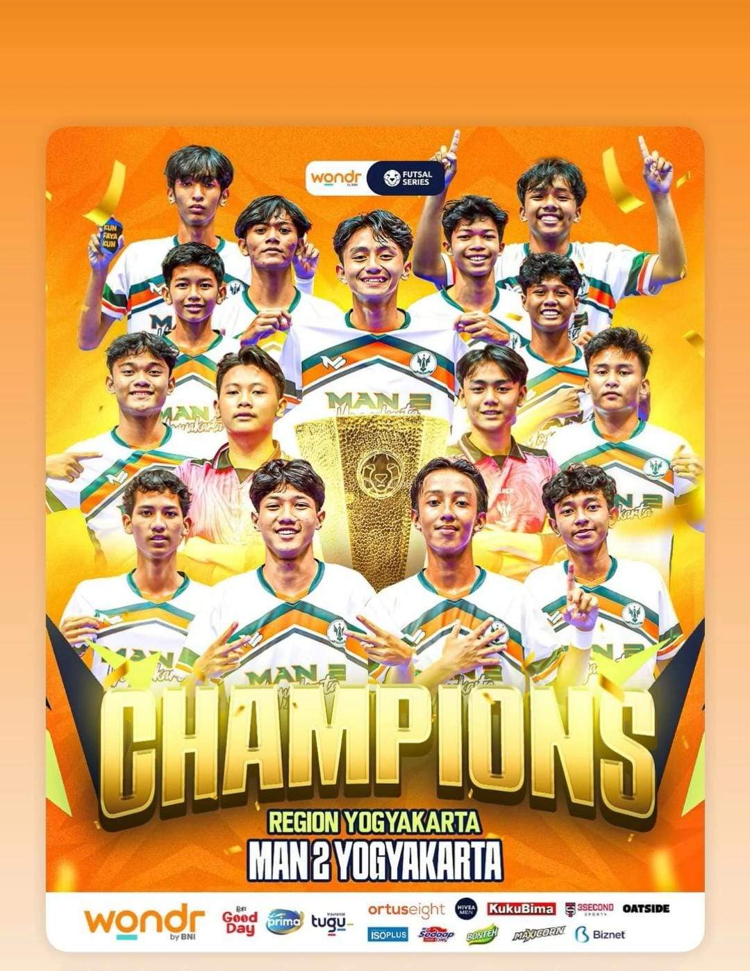 Siswa MAN 2 Yogyakarta Raih Juara 1 Wondr Futsal Series Region Yogyakarta dan Melaju ke Tingkat Nasional: Kado Terindah HUT RI ke-80