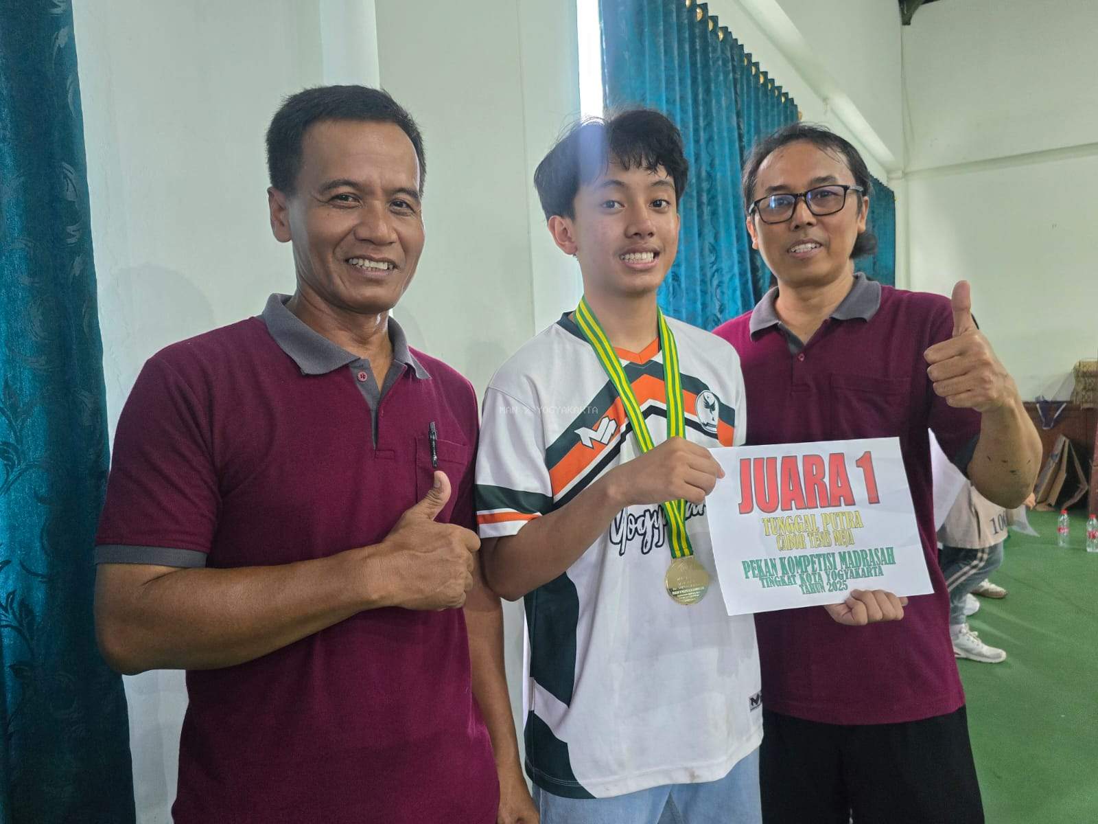 Luqman Hafidz Asy’ari Sabet Juara 1 Tenis Meja Tunggal Putra di PKM 2025
