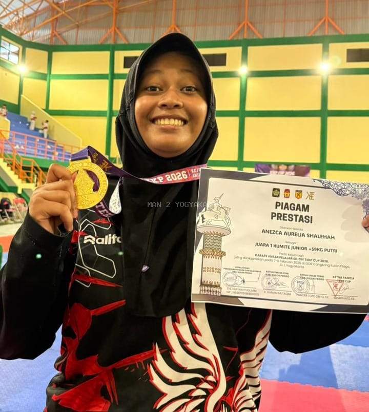 KKO MAN 2 Yogyakarta Cetak Prestasi: Aneza Juara I TEKP CUP 2026, Aqil Runner-up Piala KONI Regional