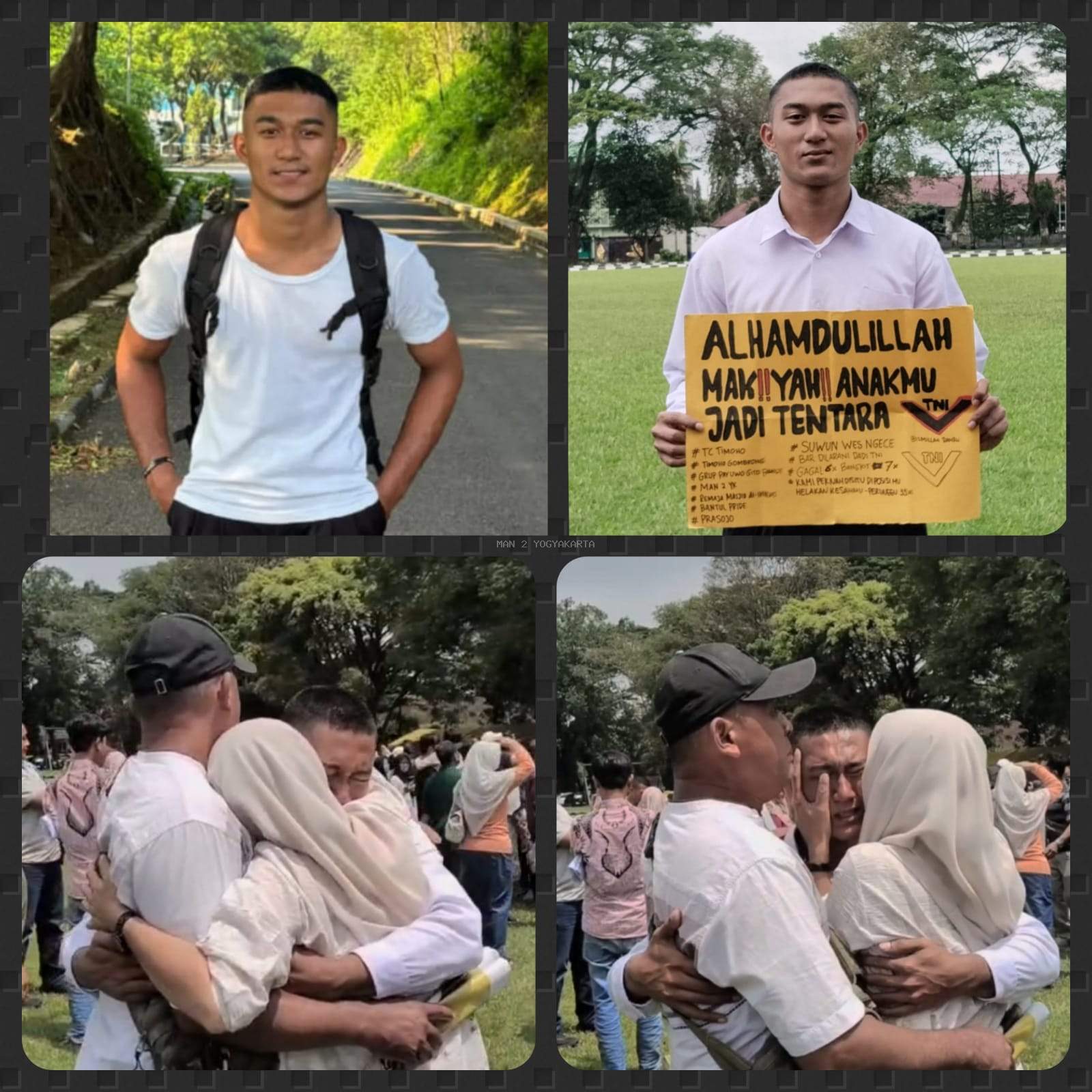 Difall Ferdiyansyah, Alumni MAN 2 Yogyakarta Ikhlas Melahap Enam Kali Kegagalan seleksi TNI AD Kini Berbuah Manis
