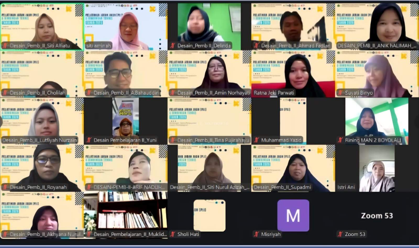 Empat Guru MAN 2 Yogyakarta Ikuti PJJ BDK Semarang Periode I Secara Daring