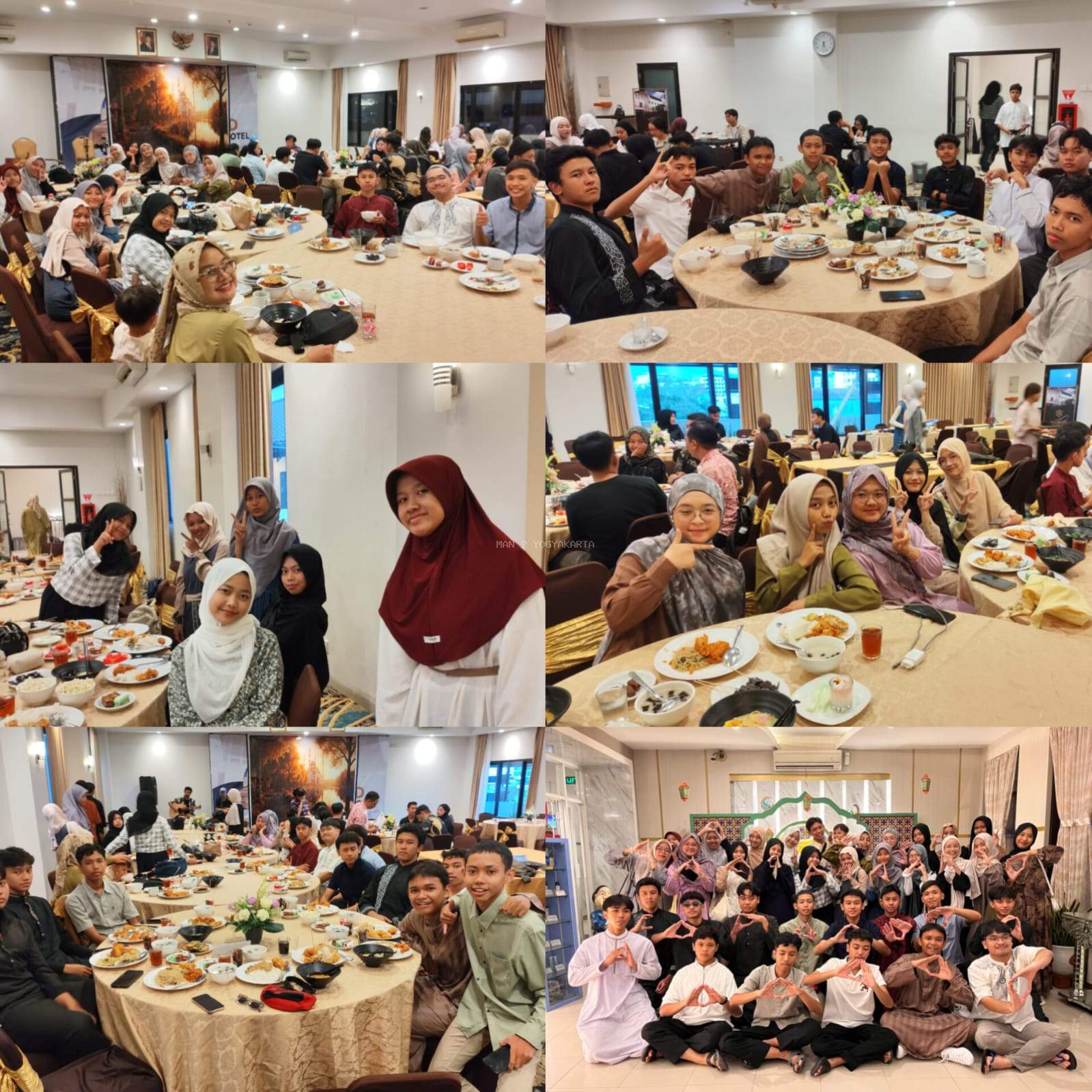 Kebersamaan Kelas X D MAN 2 Yogyakarta dalam Buka Bersama