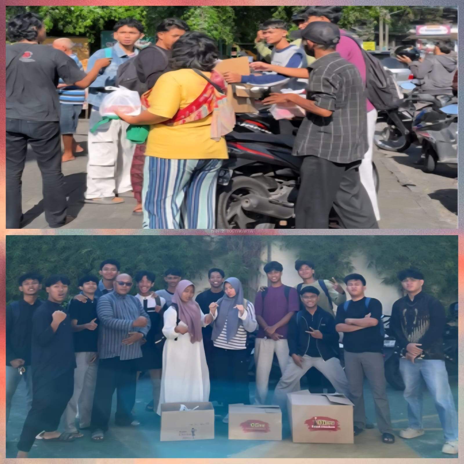 Latih Empati Sejak Dini, Siswa Kelas Olah Raga MAN  2 Yogyakarta Bagikan Takjil Di Kawasan Titik 0 KM kota Yogyakarta.