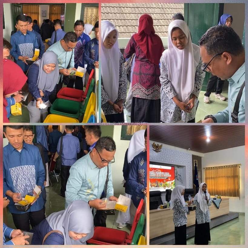 Rombongan Studi Tiru Kepala Kantor Wilayah Kementerian Agama Provinsi Gorontalo di MAN 2 Yogyakarta, Edukasi Pilah Sampah Jadi Praktik Nyata