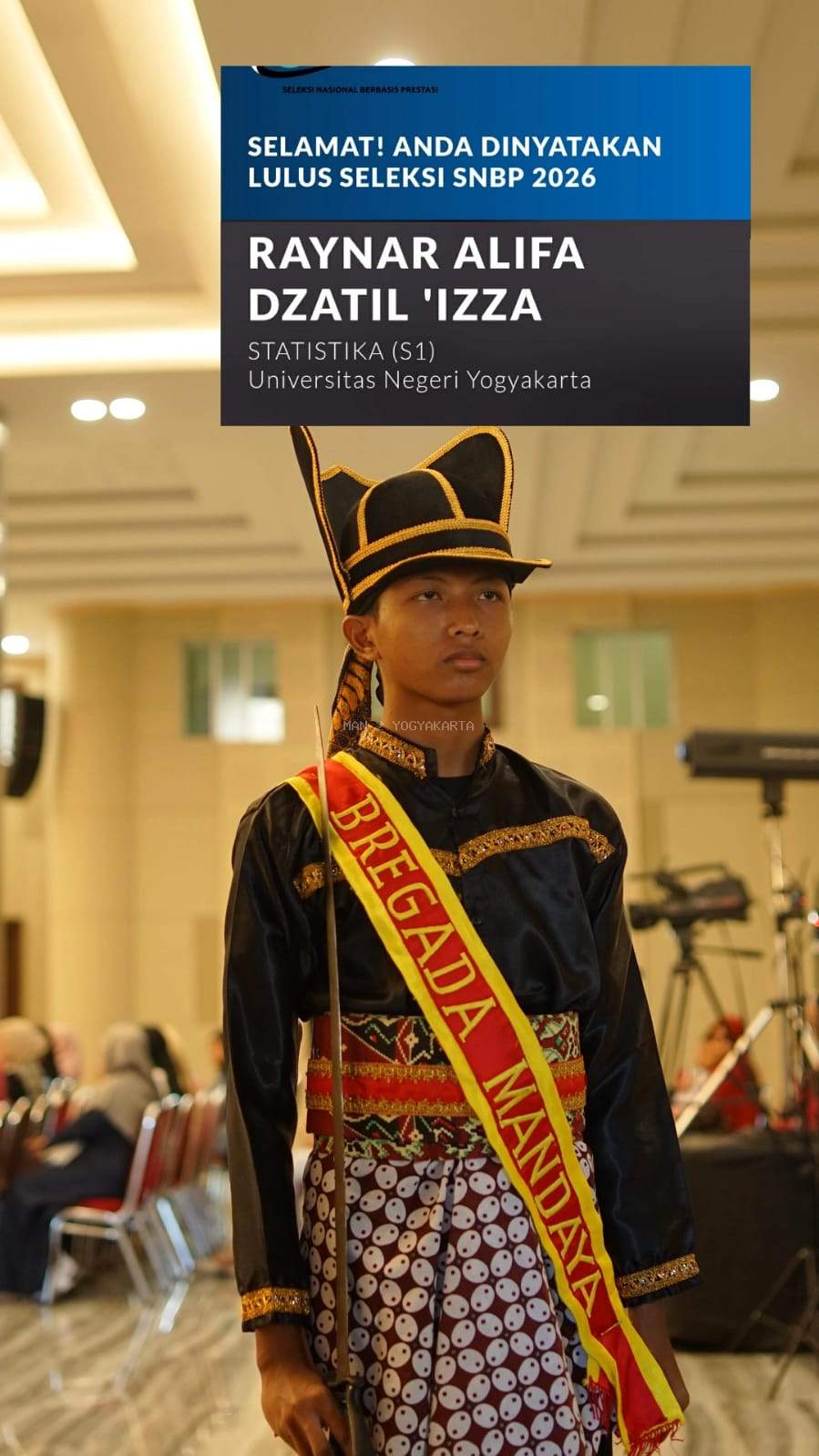 Dari Indramayu ke Yogyakarta: Raynar Alifa Dzatil ’Izza Tembus Statistika UNY Lewat SNBP