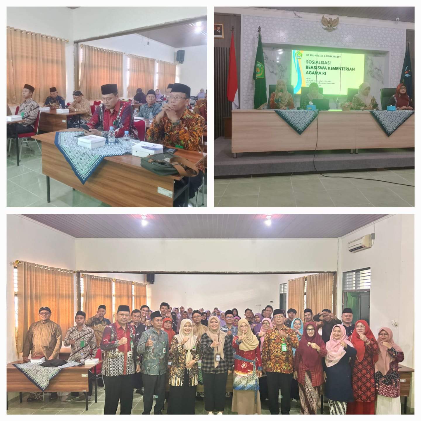MGBK MA-DIY Bersama K2MA, MTs dan MI Ikuti Sosialisasi Beasiswa Kemenag: BIB dan Beasiswa Santri 