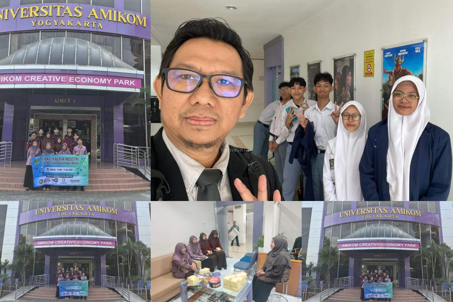 Tujuh Siswa Multimedia MAN 2 Yogyakarta Mulai Prakerin di Universitas Amikom Yogyakarta