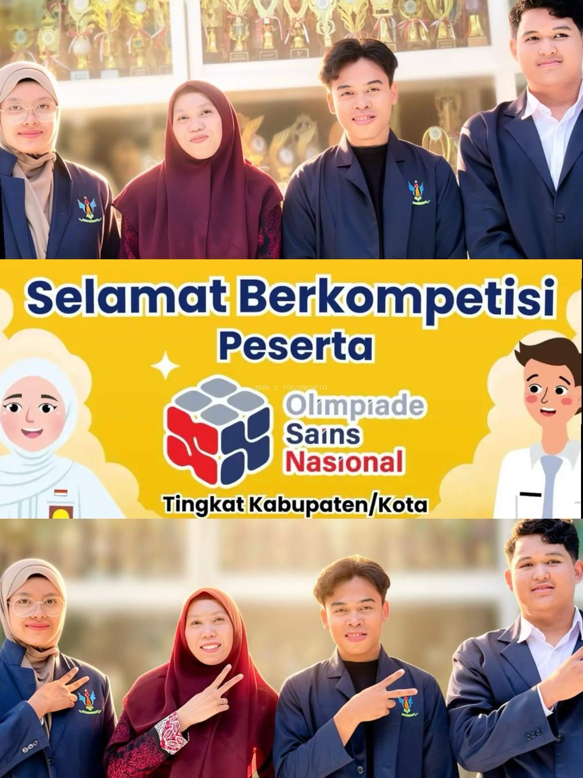 3 Murid Kelas XI D MAN 2 Yogyakarta Berjuang dalam Ajang Bergengsi Olimpiade Sains Nasional Tingkat Kota Yogyakarta