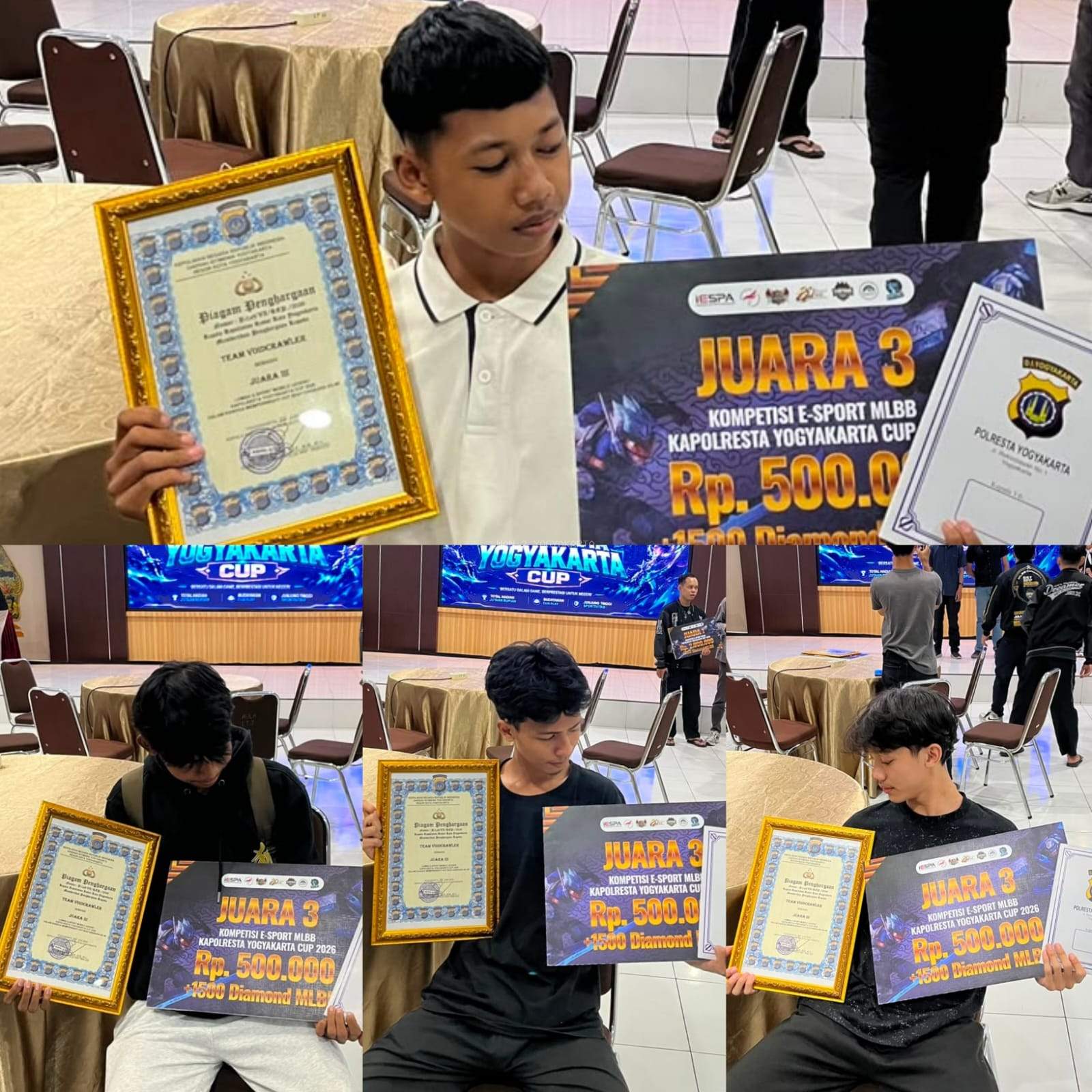 Tim Esport MAN 2 Yogyakarta Raih Juara III Kapolres Cup 2026