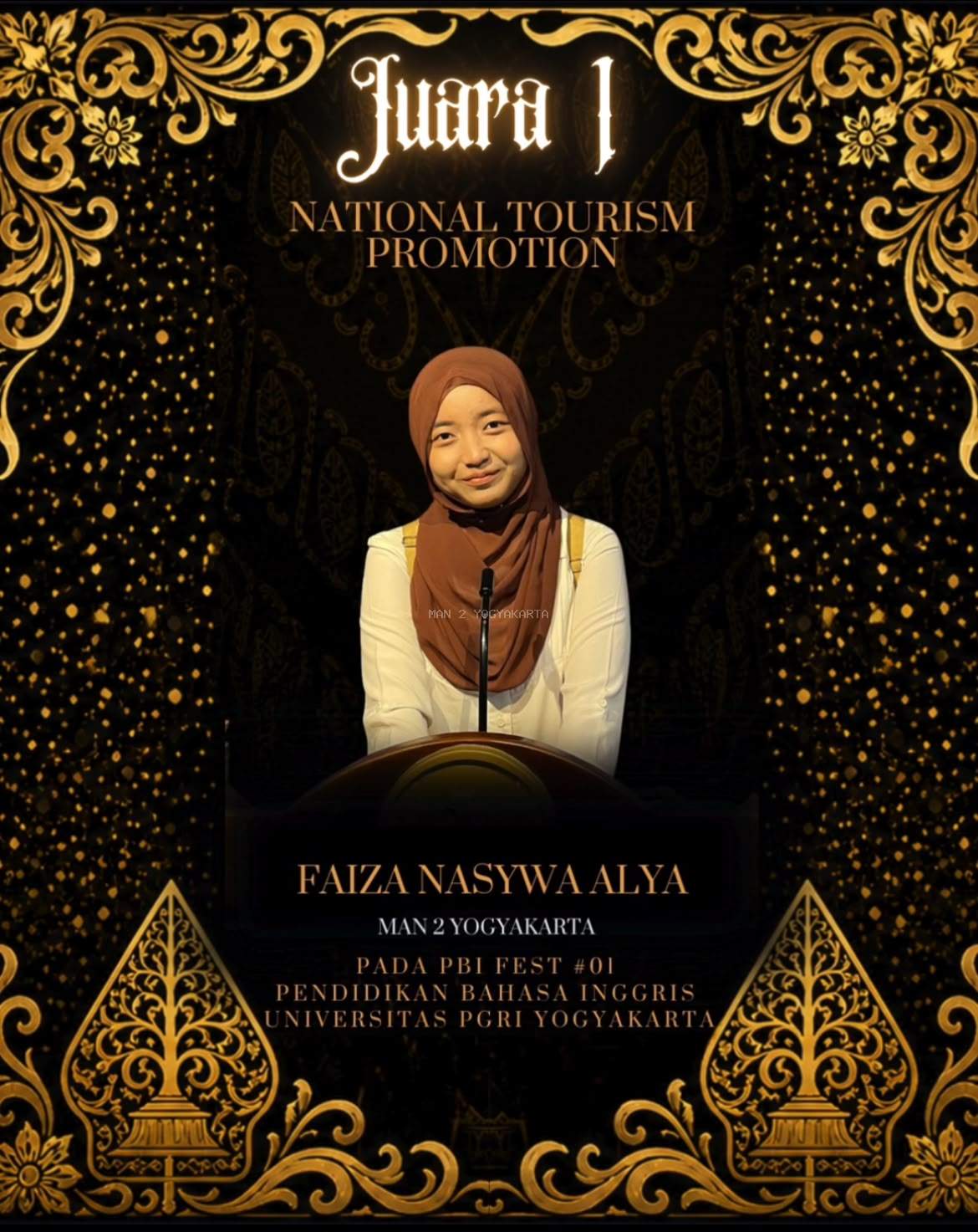 Gemilang di Kancah Nasional, Faiza Nasywa Alya Antar MAN 2 Yogyakarta Raih Prestasi Bergengsi