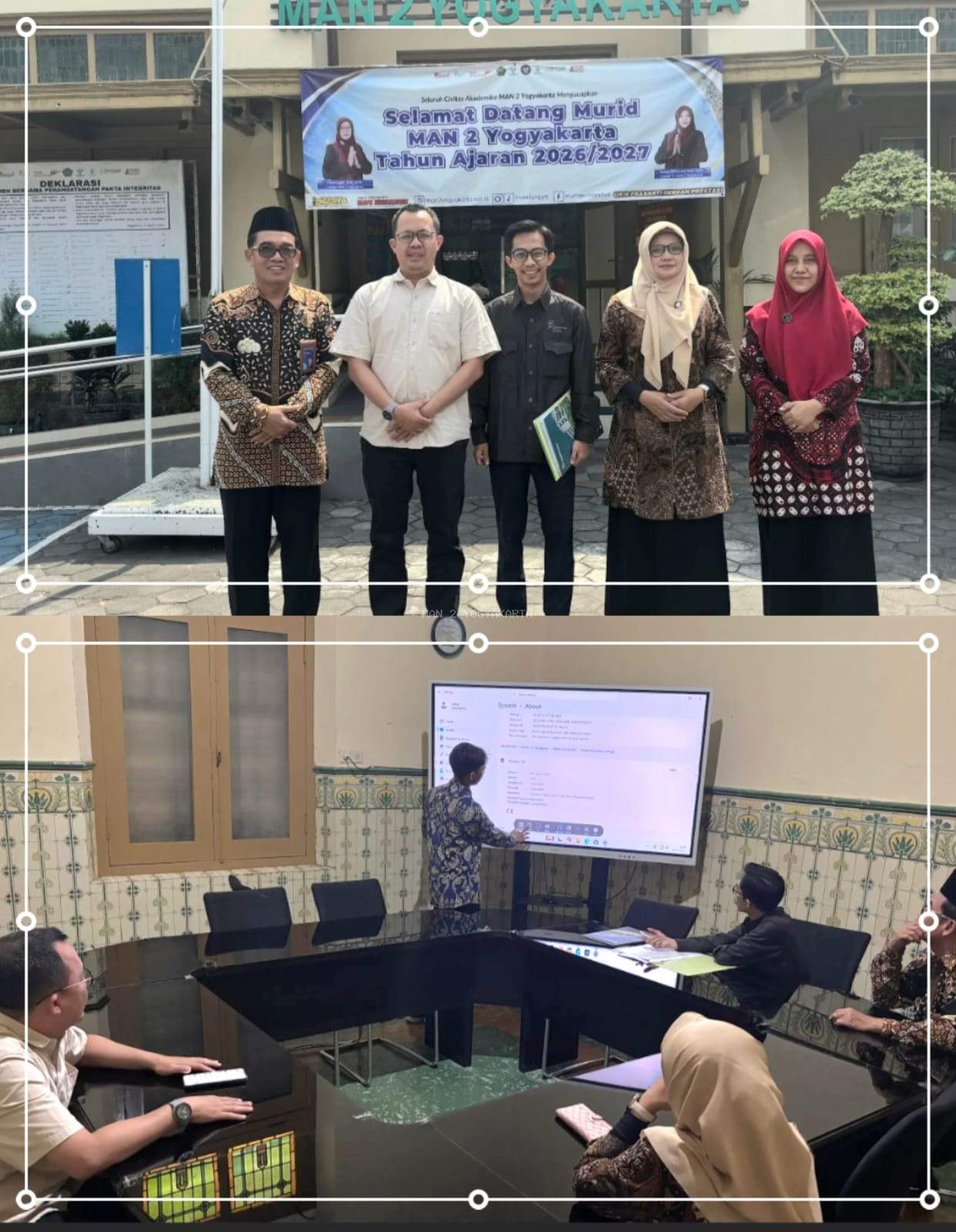Layar Cerdas, Langkah Berkualitas: Digitalisasi MAN 2 Yogyakarta Dipantau Langsung Tim Kemenag RI