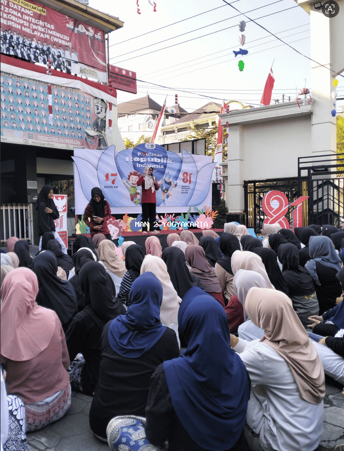 Semarak Pitulasan MAN 2 Yogyakarta, Guru dan Murid Bersatu Rayakan HUT ke-81 RI