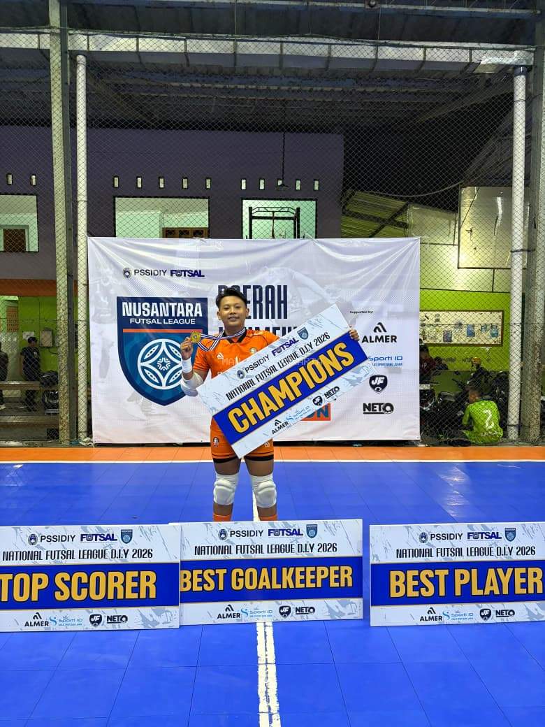 Raih Juara 1 dan Sabet Best Goalkeeper di Futsal Nusantara League AFP DIY